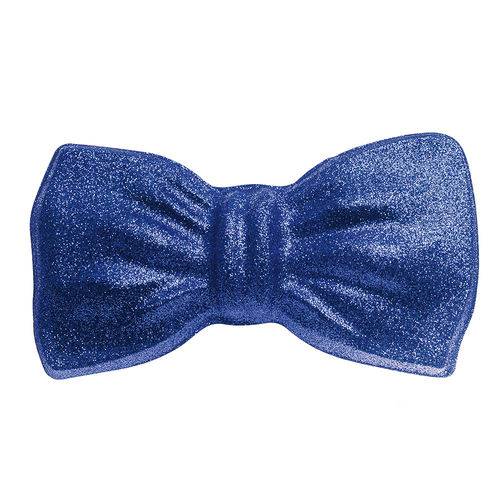 Gravata Borboleta Glitter Carnaval Acessório Fantasia Azul