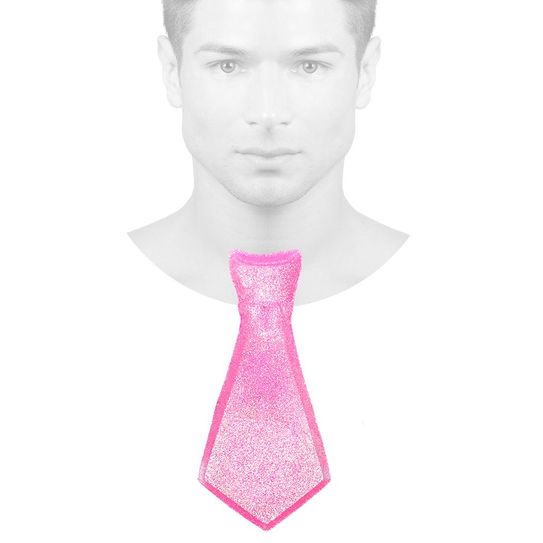Gravata de Plástico Candy - Pink