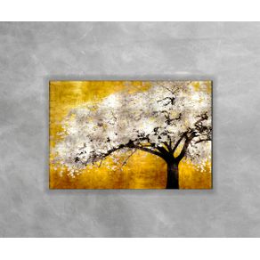 Gravura Decorativa Árvore Branca Paisagem 25 60x90