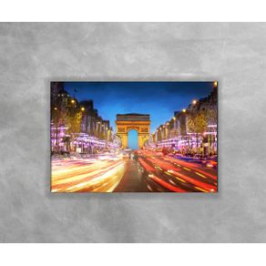 Gravura Decorativa Paris - France Christmas Iluminations Cidade 47 60x90