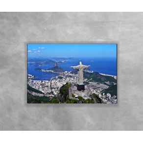 Gravura Decorativa Rio de Janeiro - Cristo de Costas RJ 40 60x90
