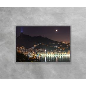 Gravura Decorativa Rio de Janeiro - Cristo Iluminado RJ 57 60x90