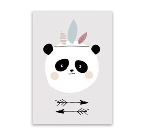 Gravura Satin Panda Tribal