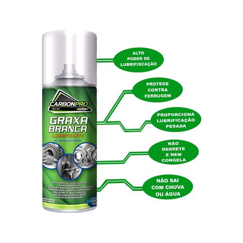 Graxa Branca em Spray AutoShine Carbon Pro 300ml