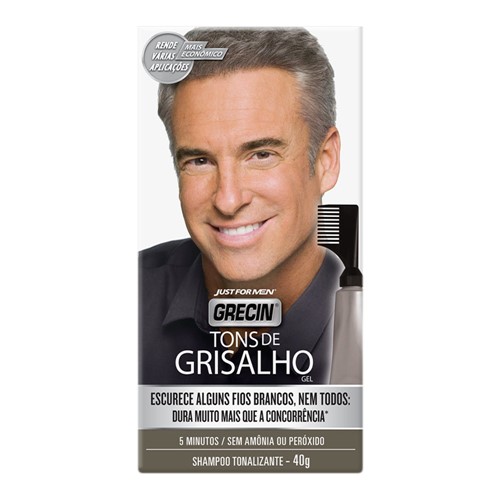 Grecin Tons de Grisalho Shampoo Tonalizante Kit