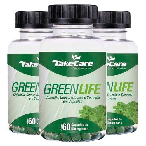 Green Life Detox - 3 Un de 60 Cápsulas - Take Care