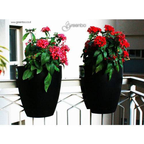 Greenbo Planter - Vaso para Sacadas - Preto