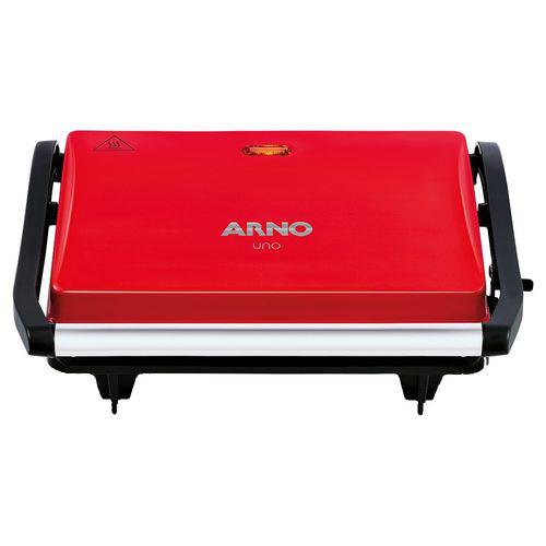 Grill Arno Compact Uno Vermelho, 760w, Antiaderente - 220v