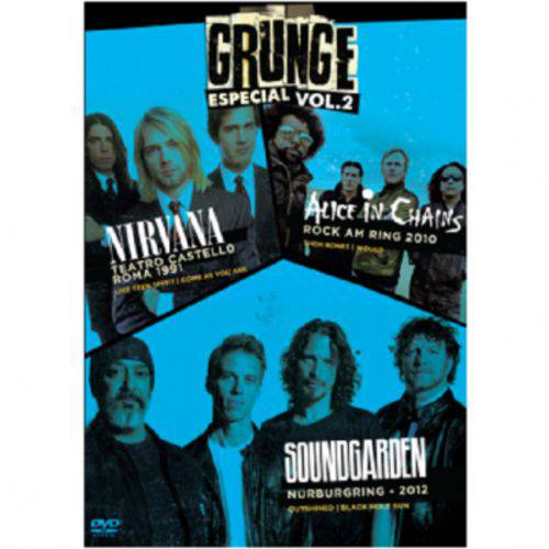 Grunge Especial Vol.2 Nirvana, Alice In Chains & Soundgarden - DVD Rock