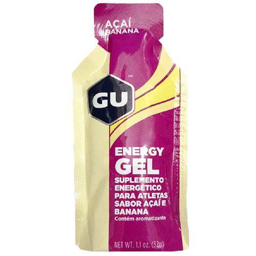 Gu Energy Gel - Caixa 24 Sachês - Açai com Banana