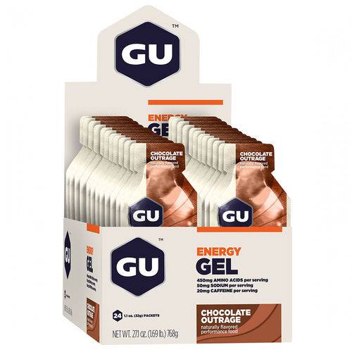 Gu Energy Gel - Caixa 24 Sachês - Chocolate Belga
