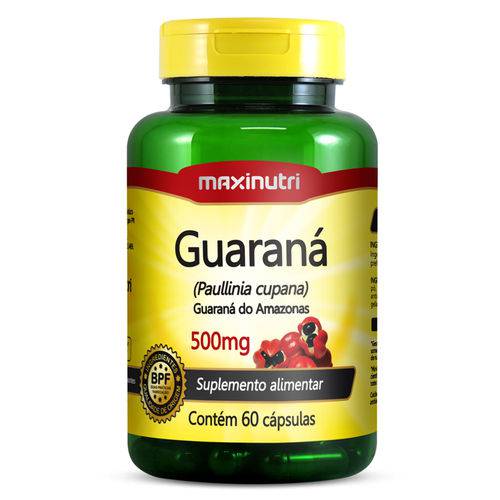 Guaraná 500mg - Maxinutri - 60 Cápsulas
