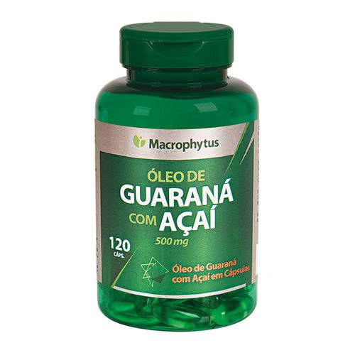 Guarana + Acai Softgel 500mg Macrophytus - 120caps