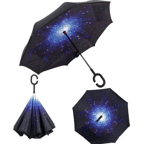 Guarda Chuva Invertido Fibra de Vidro Galaxia Smart Umbrella MK