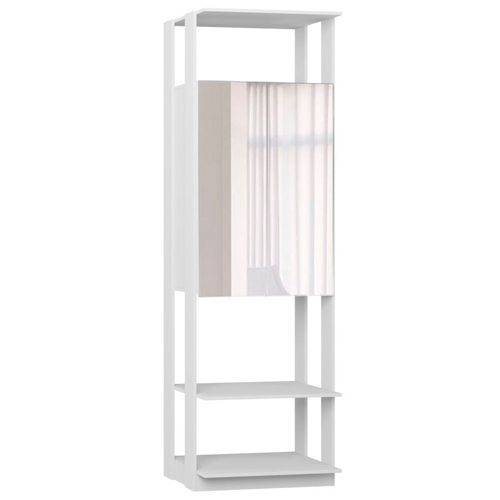 Guarda Roupa Closet Clothes 1007 2 Portas com Espelho Branco - Be Mobiliário