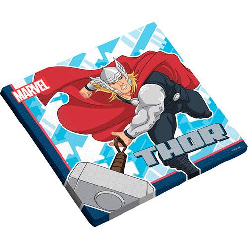 Guardanapo Folha Dupla 25x25cm Avengers Animated com 16 Unidades - Regina Festas
