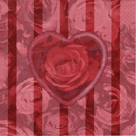 Guardanapo Toke e Crie Rosas de Amor - 5 Unid
