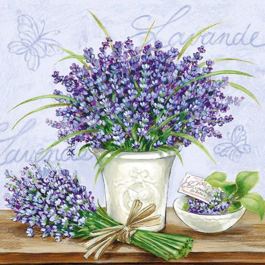 Guardanapo Tulip Lavender Scene Lila