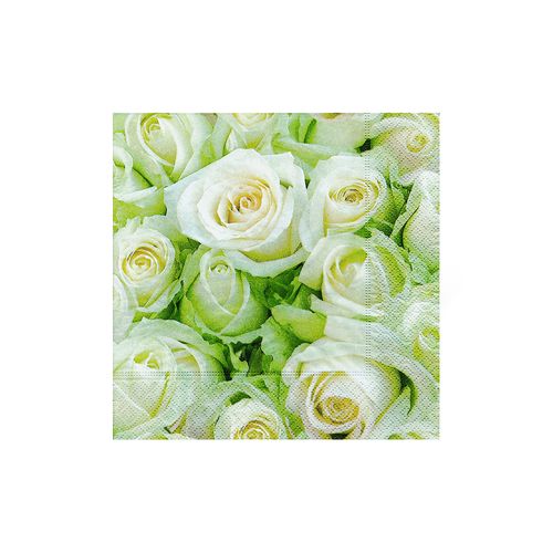 Guardanapos Hudson White Roses 20 Unidades