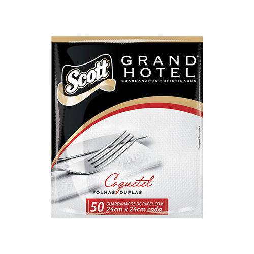 Guardanapos Sofisticados Grand Hotel Scott Folhas Duplas 24×24 Cm com 50 Unidades