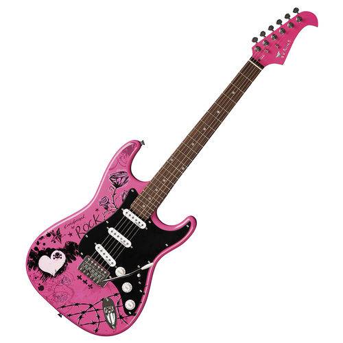 Guitarra Eagle Egp 10 Cr Rosa Pink