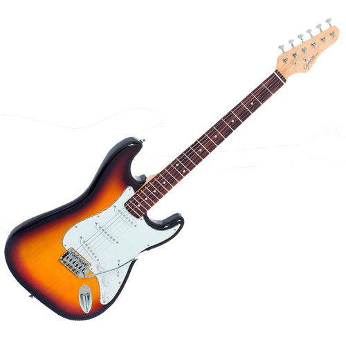 Guitarra Elétrica Strato G100 Sunburst 3TS/WH Giannini