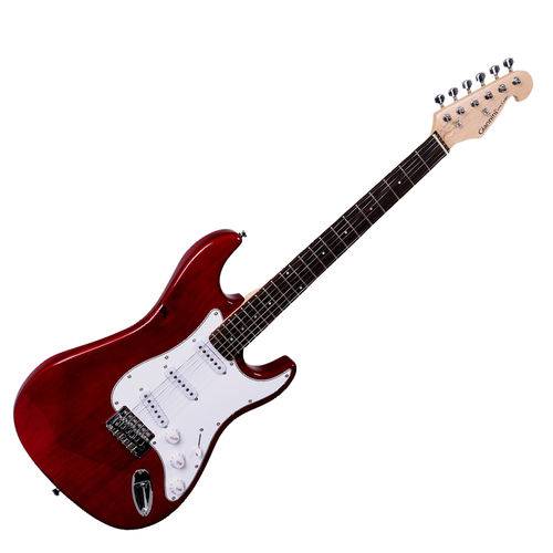 Guitarra Elétrica Strato G100 Trd/Wh Translucent Red Giannini