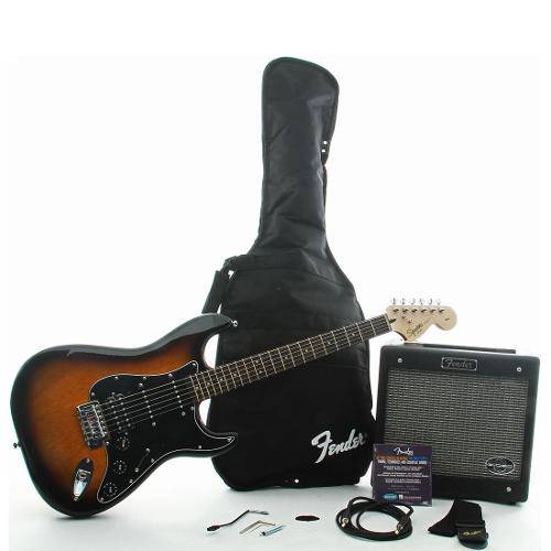 Guitarra Fender - Squier Affinity Strat Hss Frontman 15 - Brown Sunburst