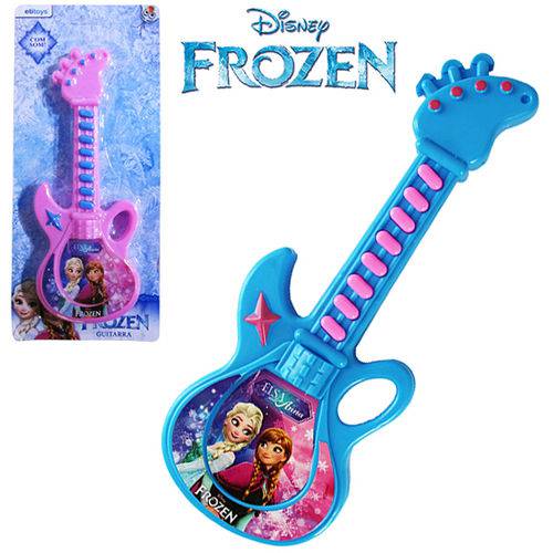Guitarra Musical Infantil Acustica Colors a Pilha Frozen na Cartela