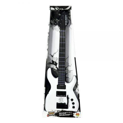 Guitarra Rock Party Branca - DM Toys