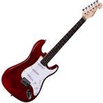 Guitarra Stratocaster Escudo Branco Vermelha Ggx-1s Giannini