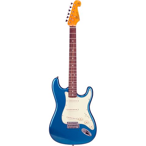 Guitarra Sx Vintage Sst62 Lpb - Azul Metalico