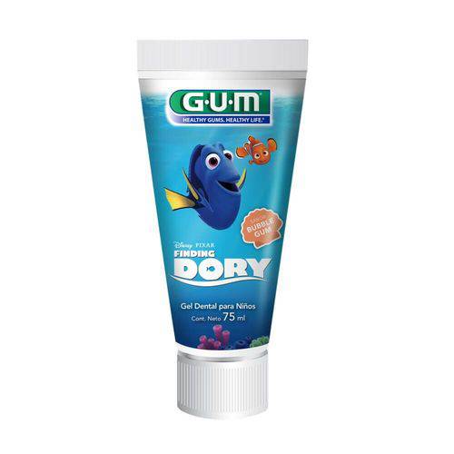 Gum Disney Dory Creme Dental Infantil C/ Fluor Bubble Gum 75ml (kit C/03)