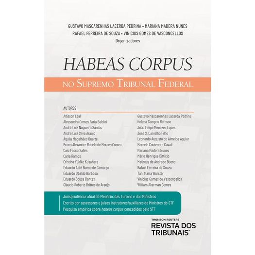 Habeas Corpus no Supremo Tribunal Federal - Rt