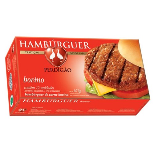 Hamburger Perdigao 672g Bovino Misto