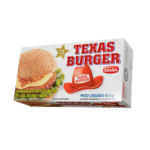 Hambúrguer Seara Texas Burger 672g