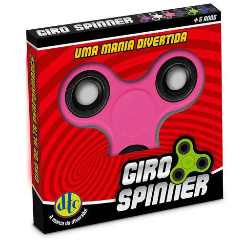 Hand Spinner Anti Stress Certificado - Fidget Giro Spinner - Rosa - Dtc