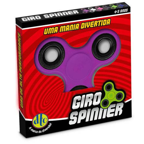 Hand Spinner Anti Stress Certificado - Fidget Giro Spinner - Roxo - Dtc