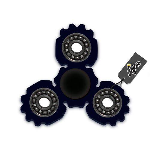 Hand Spinner - Engrenagem Azul Escuro