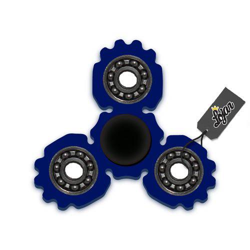 Hand Spinner - Engrenagem Azul Translúcido