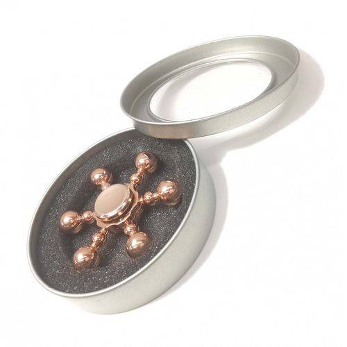 Hand Spinner Fidget de Metal Leme Ansiedade Estresse Bronze (bsl-gira-10)