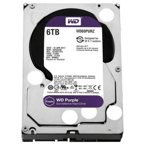 Hard Disk Western Digital Purple 6TB WD60PURZ