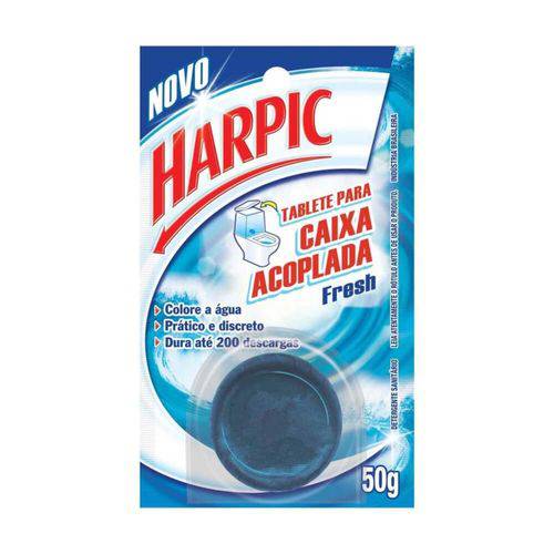 Harpic Bloco de Caixa Acoplagem Azul 50g