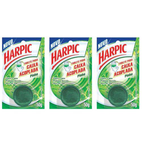 Harpic Bloco de Caixa Acoplagem Verde 50g (kit C/03)