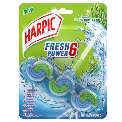 Harpic Fresh Power 6 Pinho Campestre com 1 Bloco
