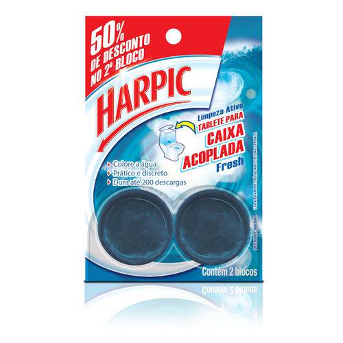 Harpic Tablete Caixa Acoplada Fresh 50% Desconto 2ª Unidade