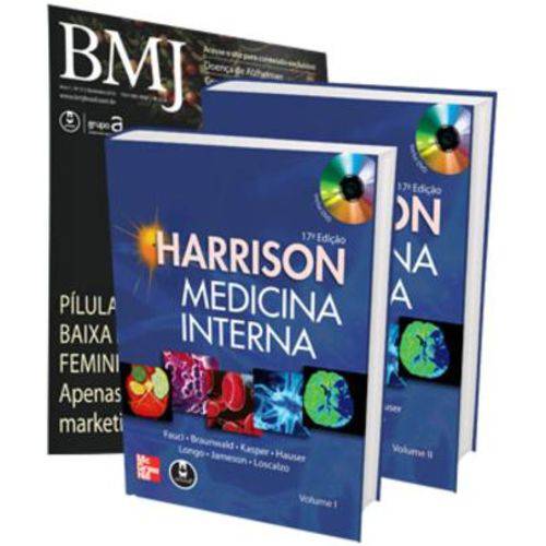 Harrison Medicina Interna + Revista Bmj - 3 Volumes - 17ª Ed. 2009