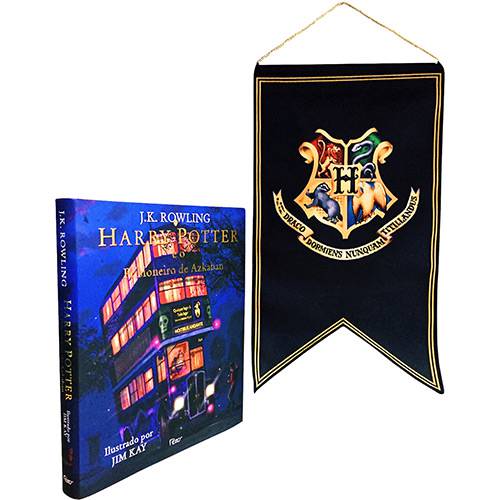 Harry Potter e o Prisioneiro de Azkaban Ilustrado + Bandeira - 1ª Ed.