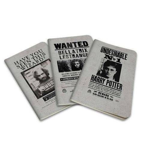 Harry Potter: Wanted Posters Pocket Notebook Collection (Set Of 3)