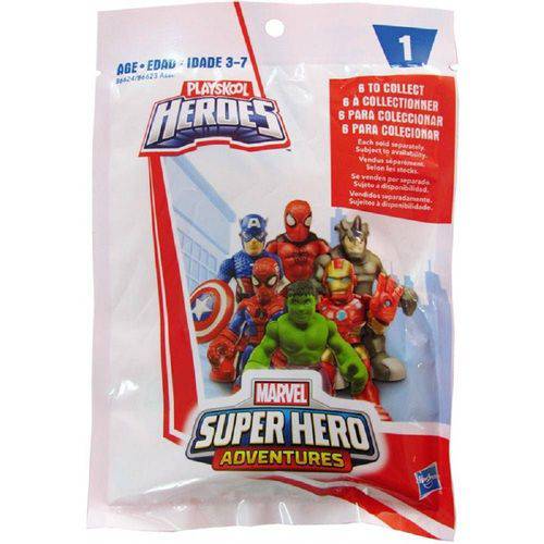 HASBRO - Mini Boneco Surpresa Playskool Heroes Marvel - B6624